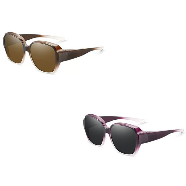 Polarised Round Cat-Eye Sunglasses