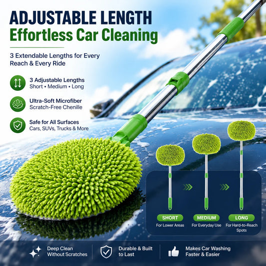 Telescopic Microfibre Car Wash Mop