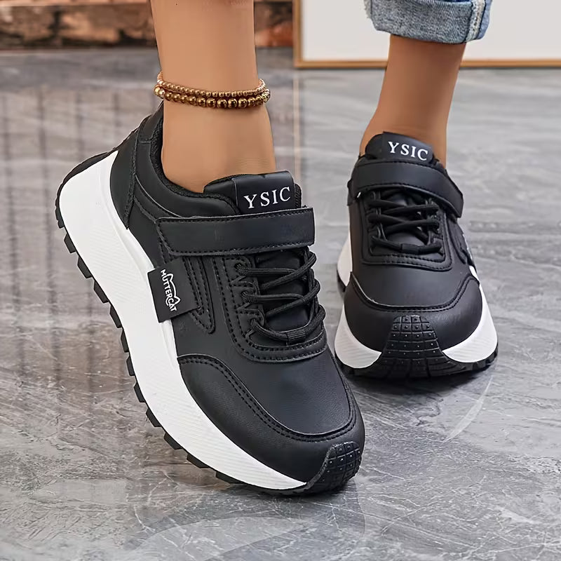 Women's Strap Detail Platform Trainers