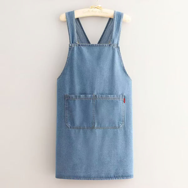Cross-Back Denim Work Apron