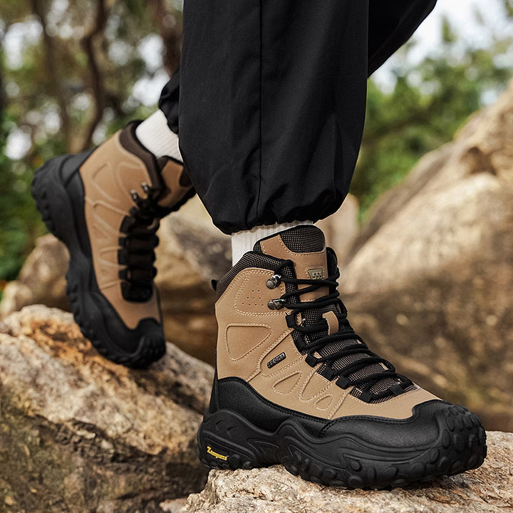 Men's Rugged High-Top Hiking Boots