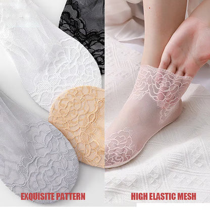 Women's Floral Lace Ankle Socks