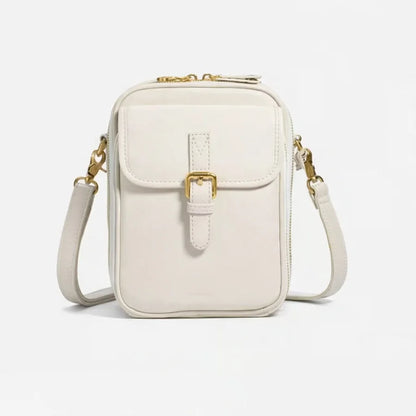 Women’s Compact Leather-Look Crossbody Handbag
