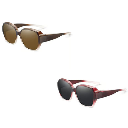 Polarised Round Cat-Eye Sunglasses