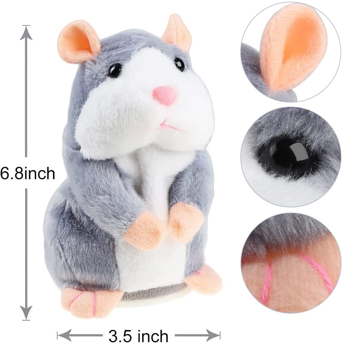 Interactive Talking Hamster Plush Toy