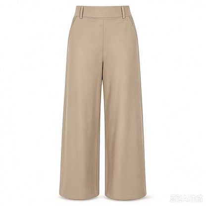 Women's High-Waisted Wide-Leg Tailored Trousers