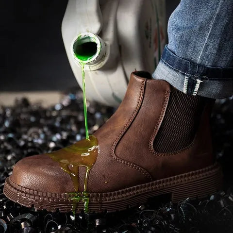 Men's Steel Toe Pull-On Work Boots