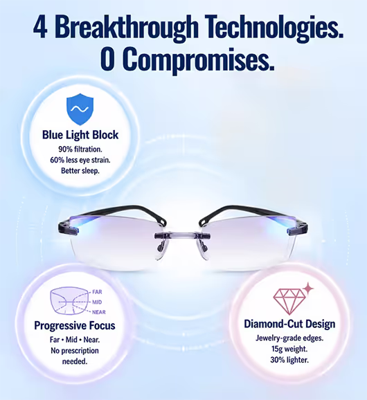 Rimless Reading Glasses