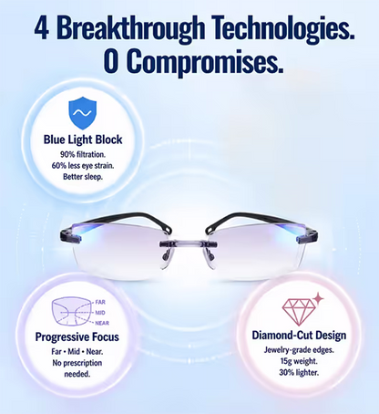 Rimless Reading Glasses
