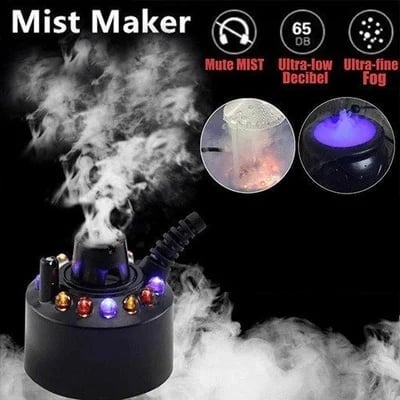 12-LED Colour-Changing Ultrasonic Mist Maker