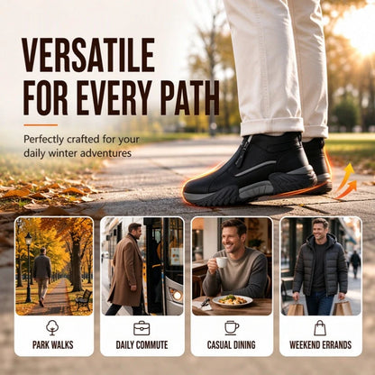 Men's Fleece-Lined Side Zip Winter Boots
