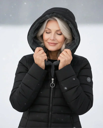 Women's Quilted Fleece Lined Winter Jacket