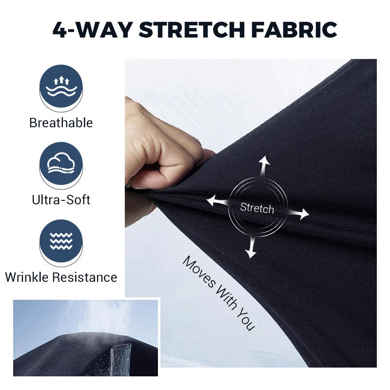 Men's Stretch Slim-Fit Trousers