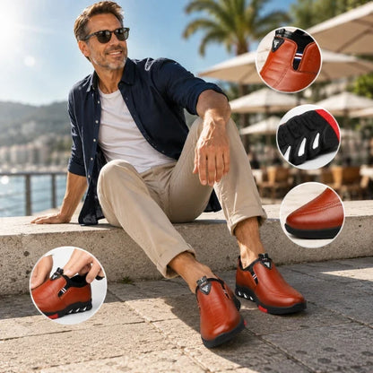 Men's Smart Leather Look Lace Up Shoes