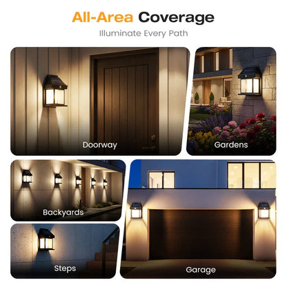 Outdoor Solar Wall Light with Motion Sensor