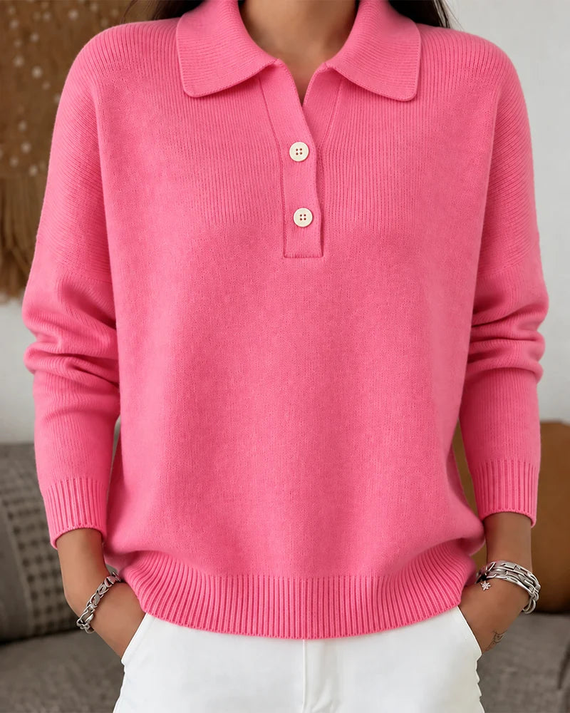 Women's Relaxed Half-Button Pullover