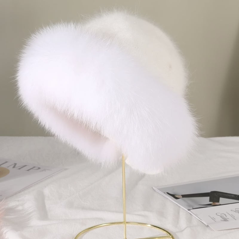 Women's Plush Faux Fur Winter Hat