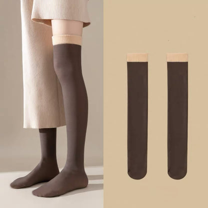 Women's Cosy Fleece-Lined Over-the-Knee Stockings