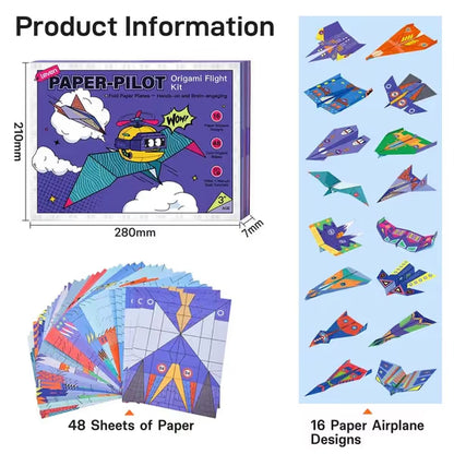 Kids' DIY Paper Aeroplane Folding Kit