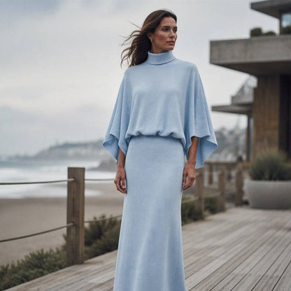 Women's Batwing Top & Maxi Skirt Set