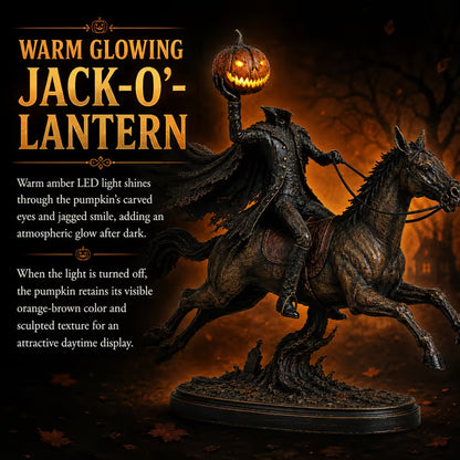 Midnight Chase Headless Horseman LED Figurine