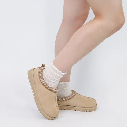 Women's Plush-Lined Slip-On Slippers