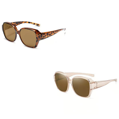 Polarised Round Cat-Eye Sunglasses