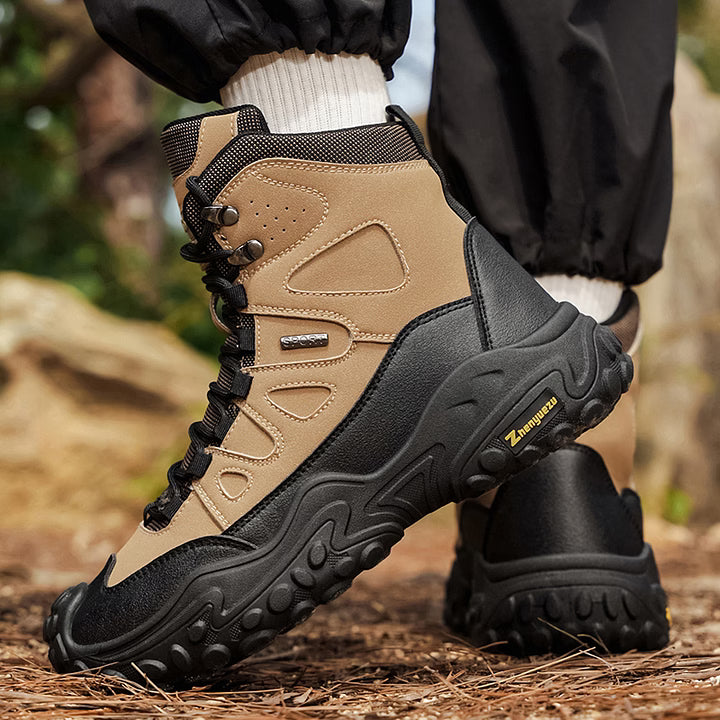 Men's Rugged High-Top Hiking Boots