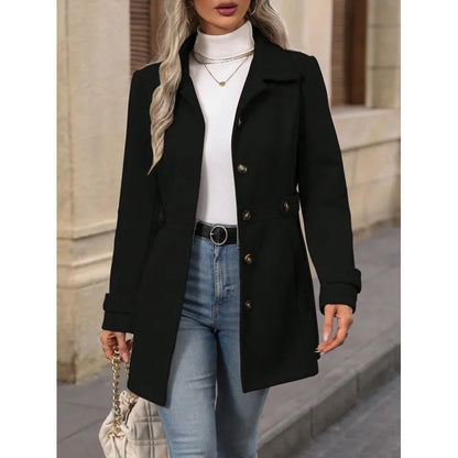 Women's Tailored Single-Breasted Coat