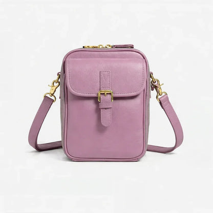 Women’s Compact Leather-Look Crossbody Handbag