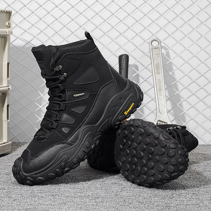 Men's Rugged High-Top Hiking Boots