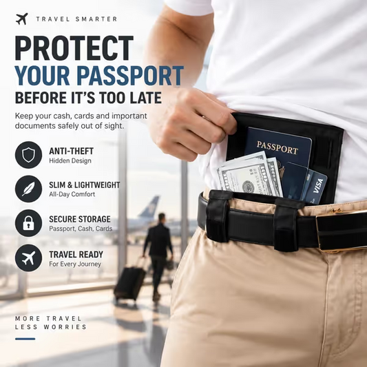 3-in-1 Slim Hidden Travel Wallet