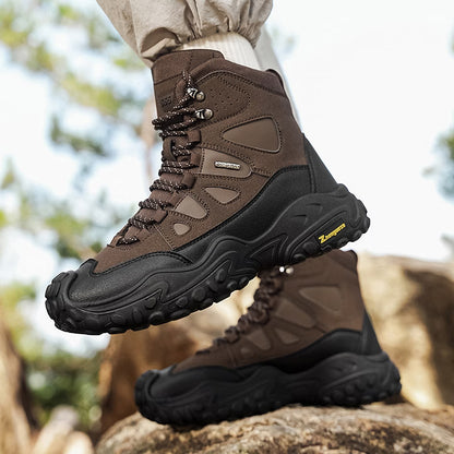 Men's Rugged High-Top Hiking Boots