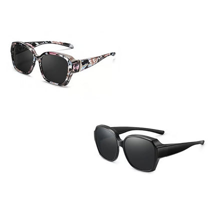 Polarised Round Cat-Eye Sunglasses
