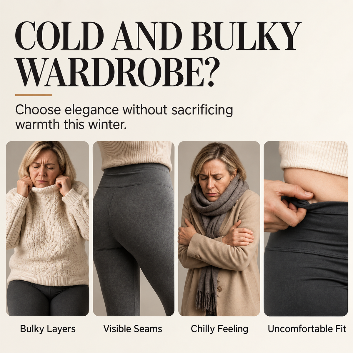 Women's High-Waisted Leather-Look Thermal Leggings
