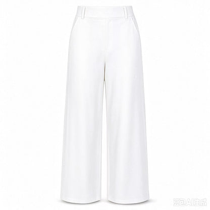 Women's High-Waisted Wide-Leg Tailored Trousers