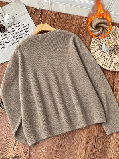 Women's Relaxed Crew Neck Knit Jumper