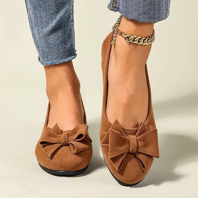 Women's Elegant Bow Detail Wedge Shoes