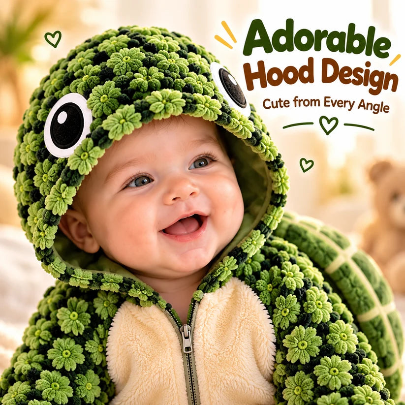 Baby Cosy Turtle Hooded Onesie