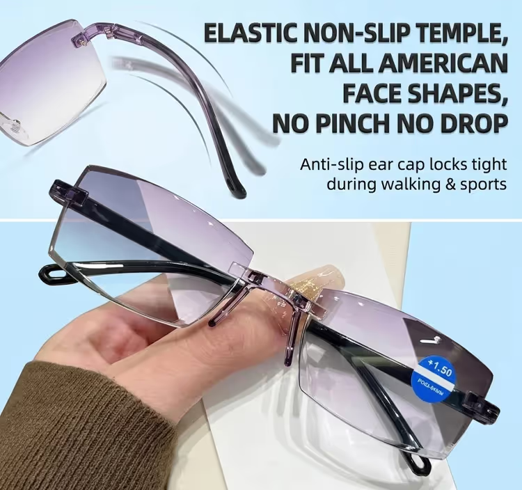 Rimless Reading Glasses