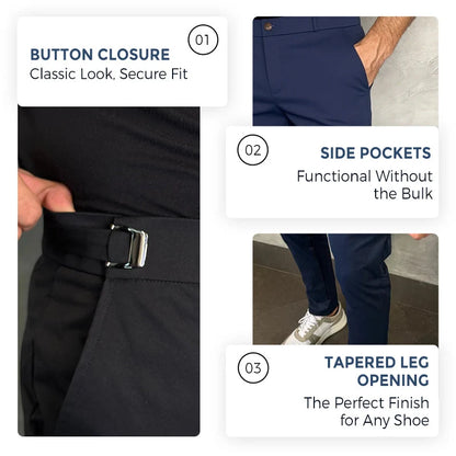 Men's Stretch Slim-Fit Trousers
