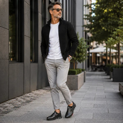 Men's Smart Leather Look Lace Up Shoes