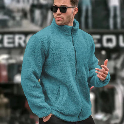 Men's Double-Sided Fleece Zip-Up Jacket