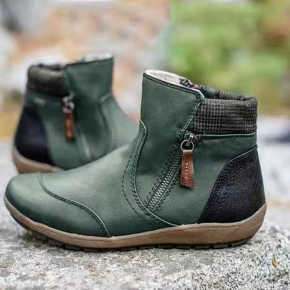 Women's Vintage Side-Zip Ankle Boots