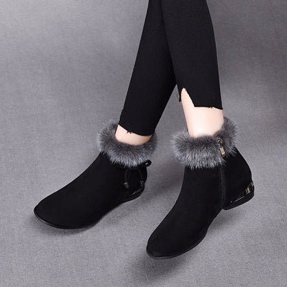 Women's Faux Fur-Lined Winter Ankle Boots