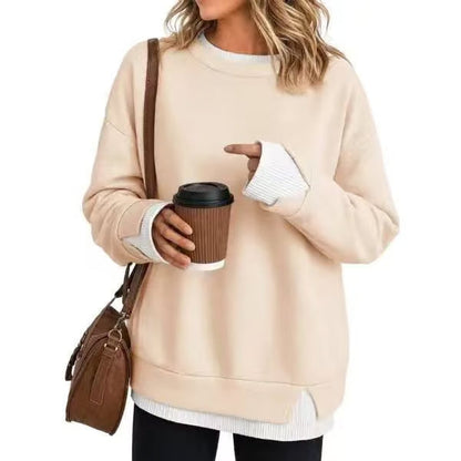 Women's Layered Look Relaxed Sweatshirt