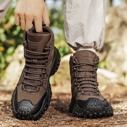 Men's Rugged High-Top Hiking Boots