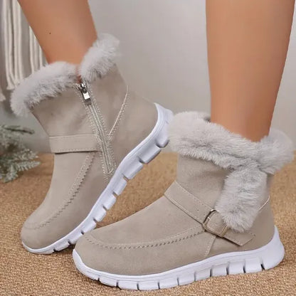 Women's Plush-Lined Platform Winter Boots