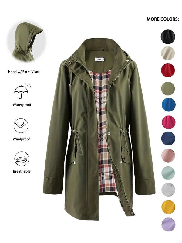 Women's Lightweight Hooded Rain Jacket