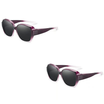Polarised Round Cat-Eye Sunglasses